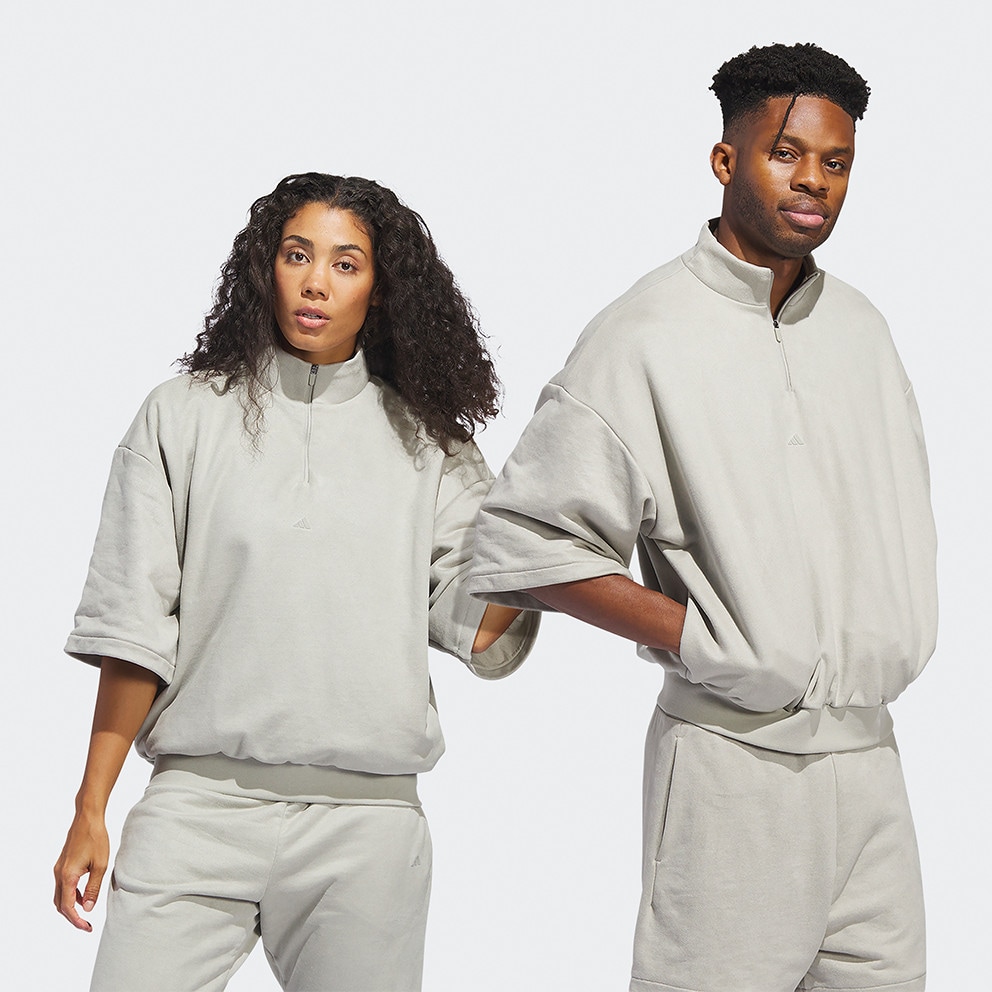 adidas Basketball Sueded Half-Zip Unisex Sweatshirt