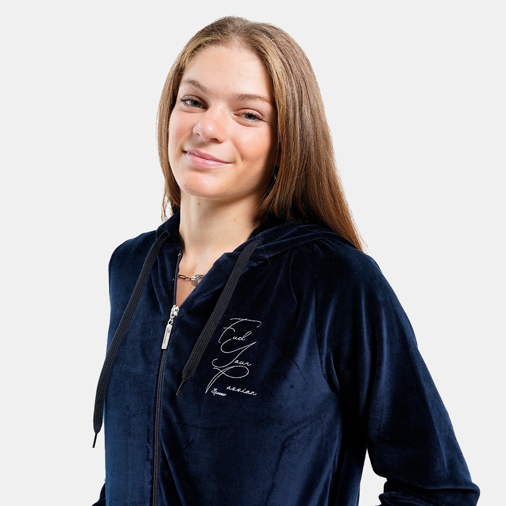 Target Hoodie Velour Fuel Γυναικεία Ζακέτα