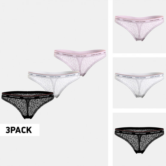 Tommy Jeans 3 Pack Thong Lace (Ext Sizes)