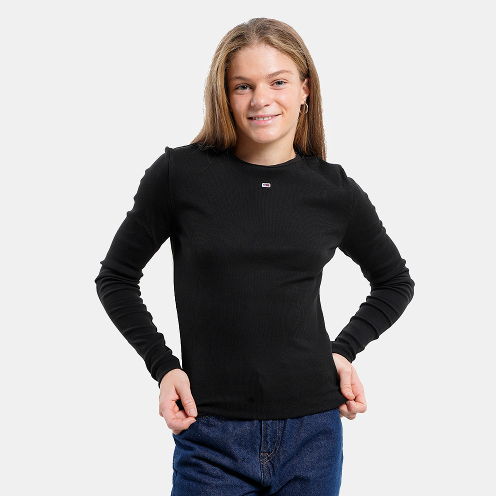 Hilfiger DW0DW14277 - Rib Jersey BDS - UW0UW04047BDS C Neck - Ls Tjw Tommy Tommy Black Jeans Baby