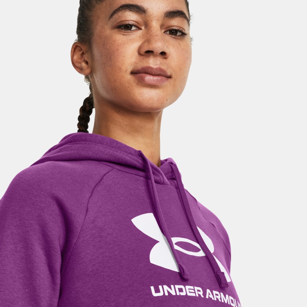 Under Armour Rival Fleece Big Logo Γυναικεία Μπλούζα με Κουκούλα