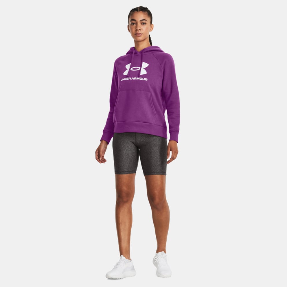 Under Armour Rival Fleece Big Logo Γυναικεία Μπλούζα με Κουκούλα