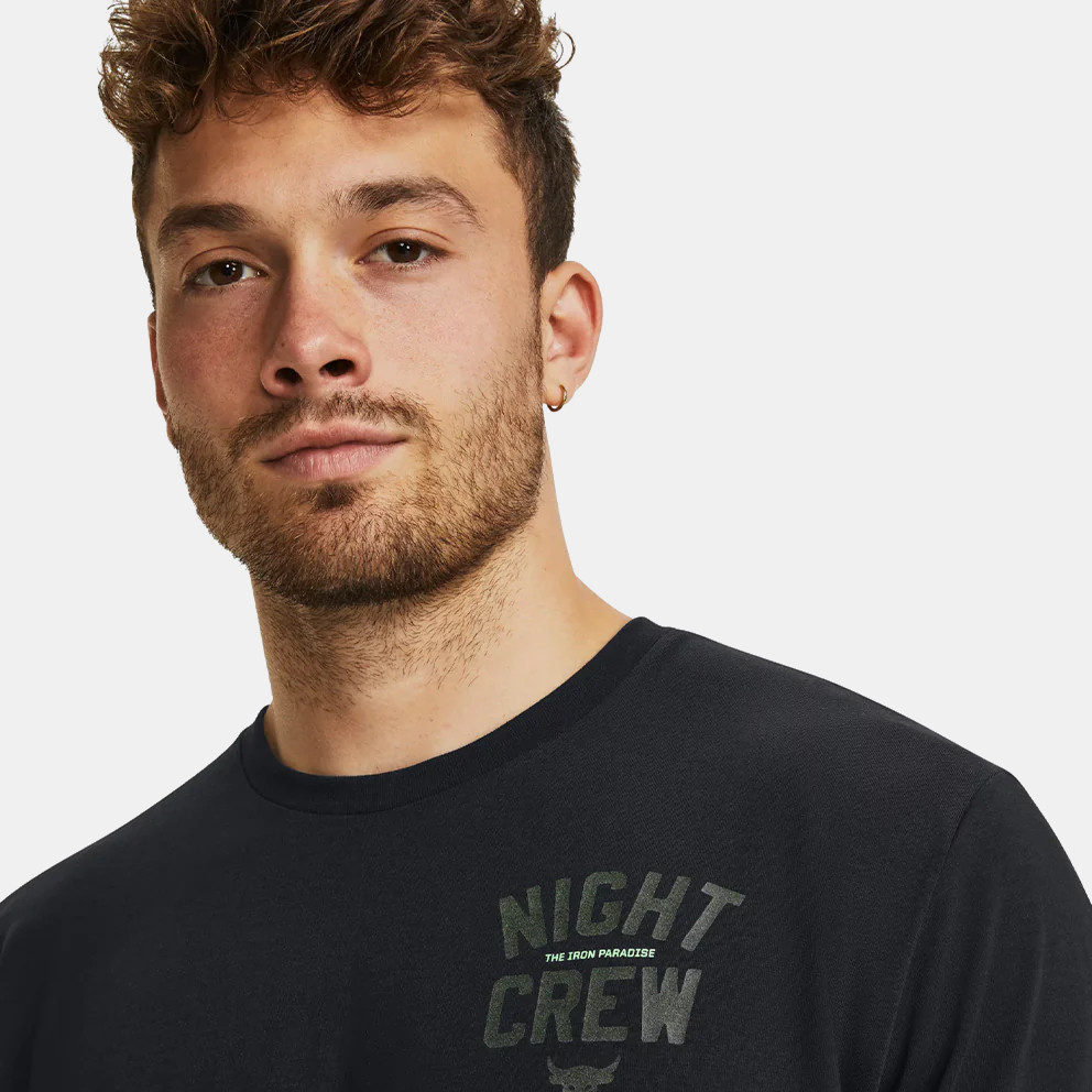 Under Armour Project Rock Night Crew Ανδρικό T-shirt