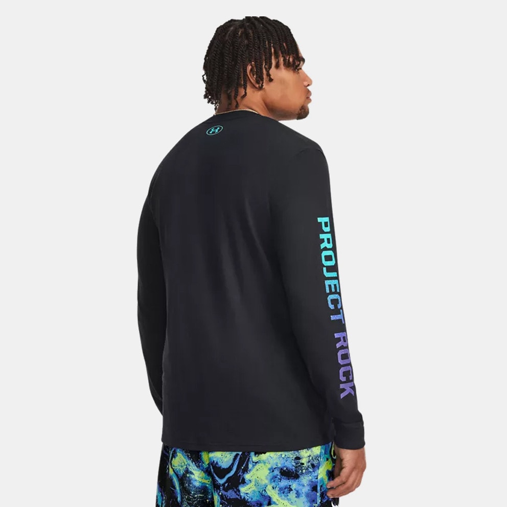Under armour men's project rock on sale tech hooded long sleeve shirt 2.0