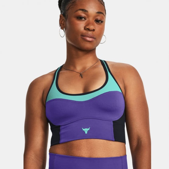 Under Armour Project Rock Infinity Mid Lets Go  Women's Sports Bra