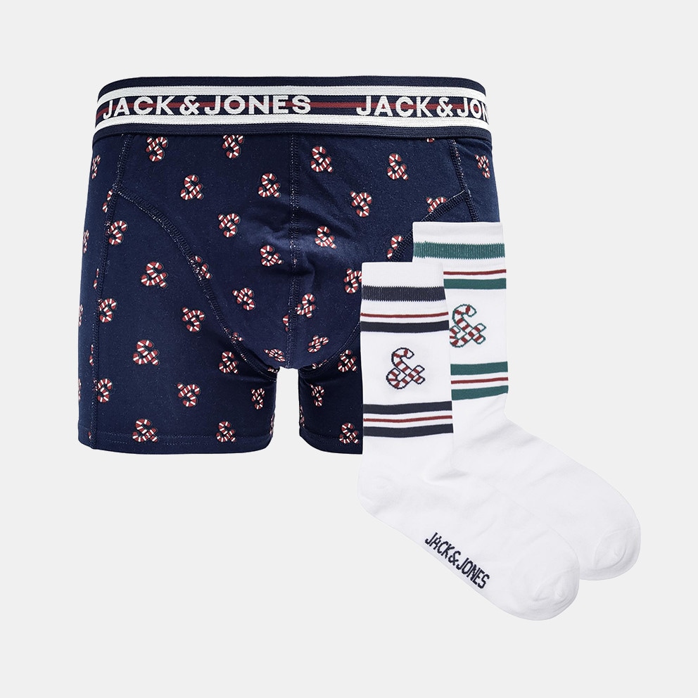 Jack & Jones Jacxmas Candy Giftbox Ανδρικό Σετ Μποξεράκι & 2-Pack Κάλτσες