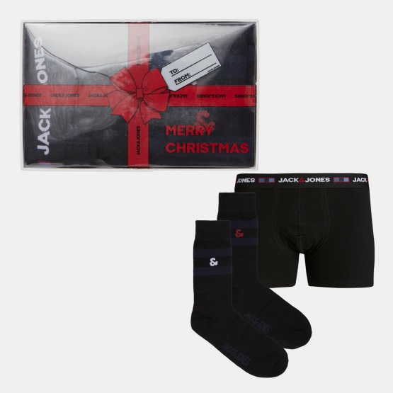 Jack & Jones Jacdna Logo Giftbox Ανδρικό Σετ Μποξεράκι & 2-Pack Κάλτσες