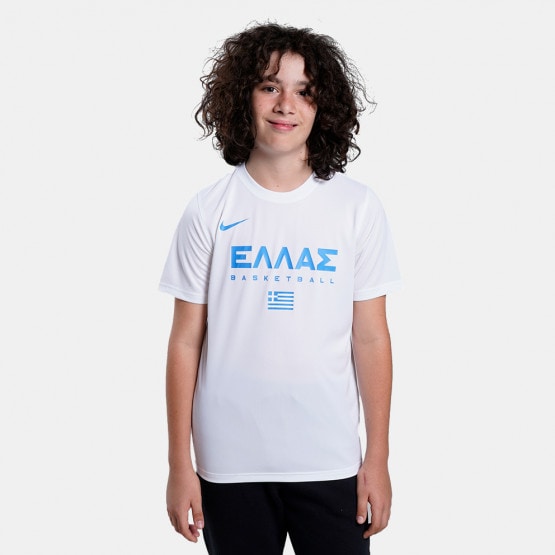 Nike Greece 2023 Παιδικό Mπασκετικό T-Shirt