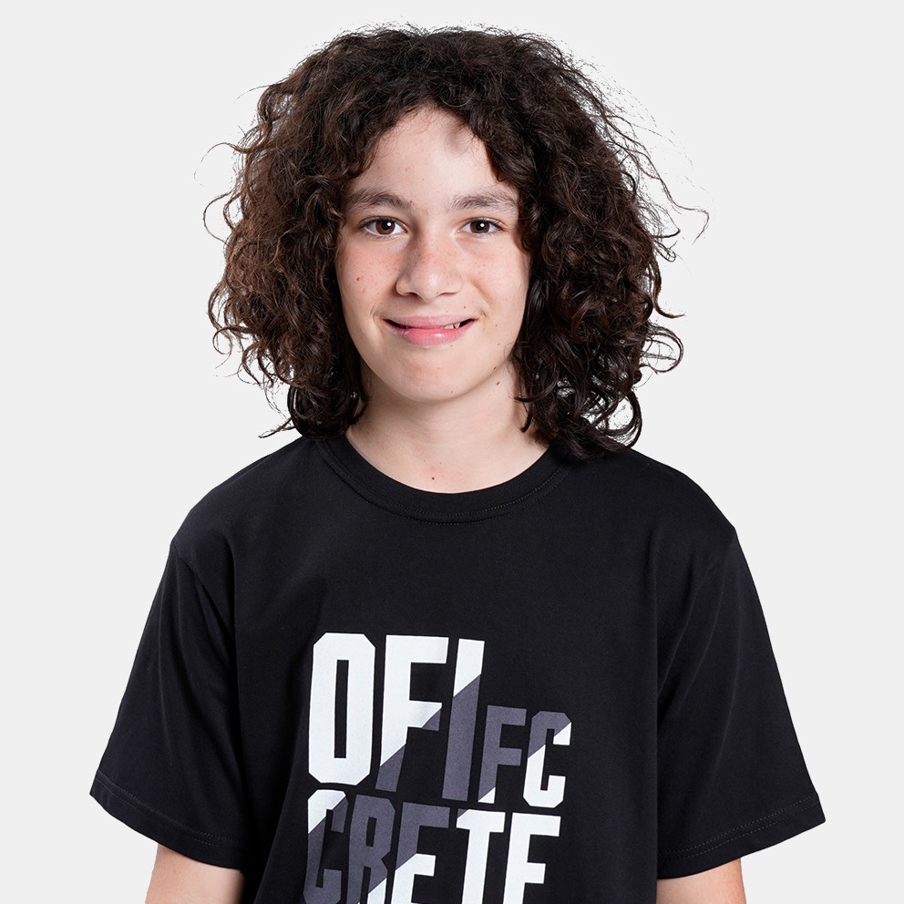 OFI OFFICIAL BRAND T-Shirt Κ.Μ Μαυρο Ofi Fc Crete