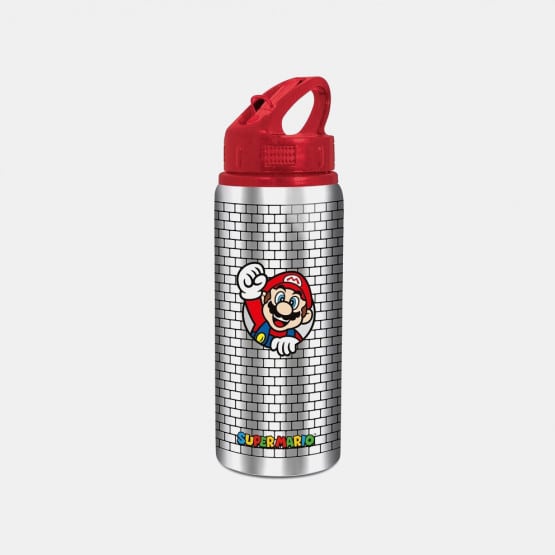 Paladone Super Mario Metal Straw Water Bottle, One Size, Multicolor