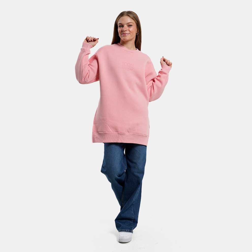 Target Loose Fleece "Moment Loose" Γυναικεία Μπλούζα Φούτερ