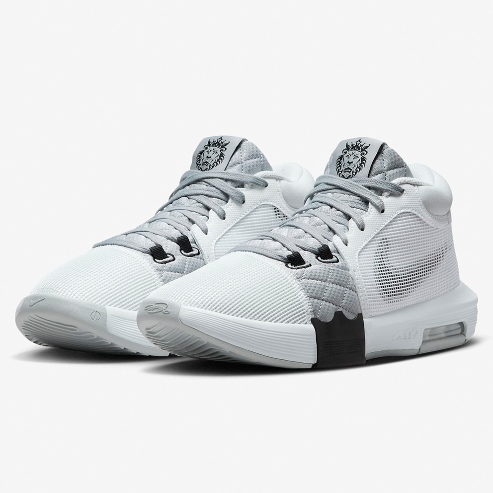 Nike LeBron Witness 8 "White Light Smoke Grey" Ανδρικά Μπασκετικά Μποτάκια