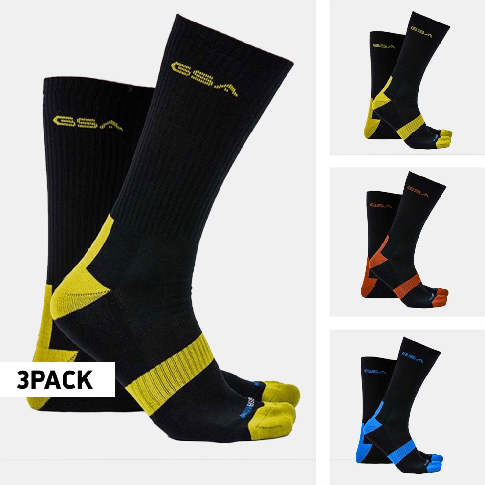 Gsa Crew Semi Cushioned 6-Packs Men's Socks