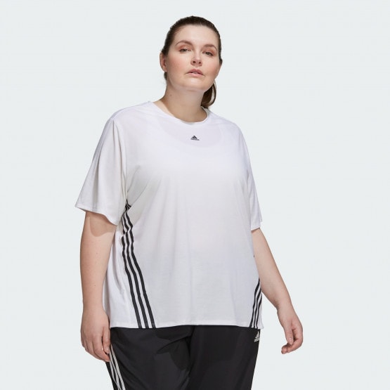 adidas Train Icons 3-Stripes Tee (Plus Size)