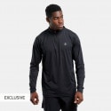 GYMNASTIK Half Zip Aνδρική Μπλούζα με Μακρύ Μανίκι