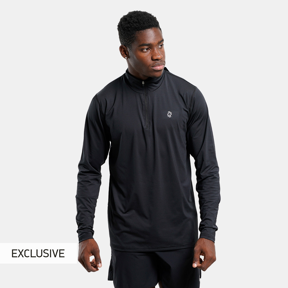 GYMNASTIK GYMNASTIK Half Zip Aνδρική Μπλούζα με Μακρύ Μανίκι (9000148904_1469)