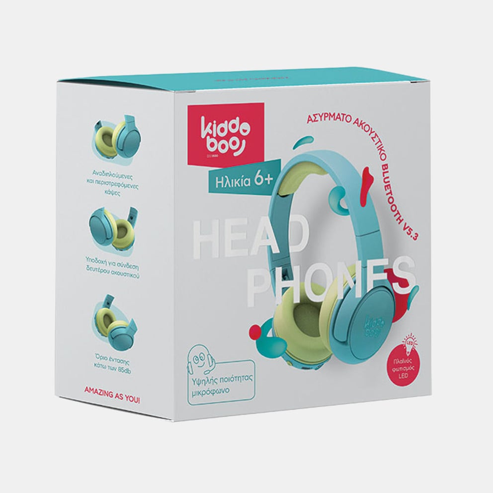 KIDDOBOO Bluetooth Headphones Ocean (Mint)