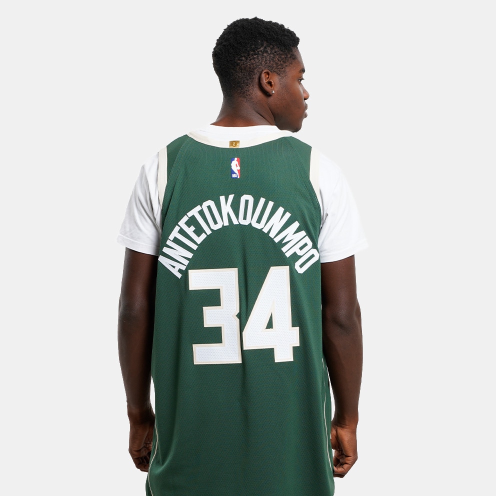 Nike Giannis NBA Authentic Antetokounmpo Milwaukee Bucks Icon Edition 2020 Μπασκετική Φανέλα
