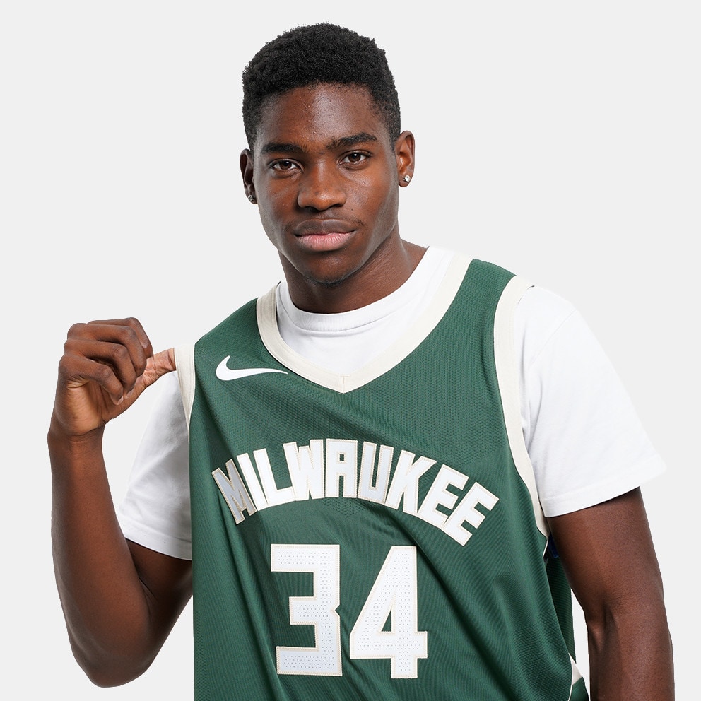 Nike Giannis NBA Authentic Antetokounmpo Milwaukee Bucks Icon Edition 2020 Μπασκετική Φανέλα