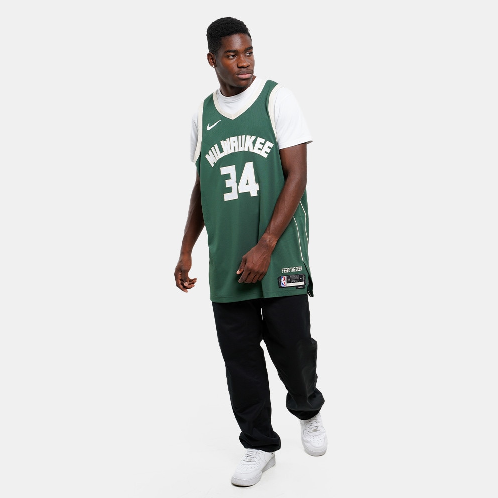 Nike Giannis NBA Authentic Antetokounmpo Milwaukee Bucks Icon Edition 2020 Μπασκετική Φανέλα