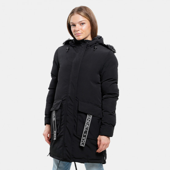 KENDALL & KYLIE W Straps Long Straight Puffer Outw