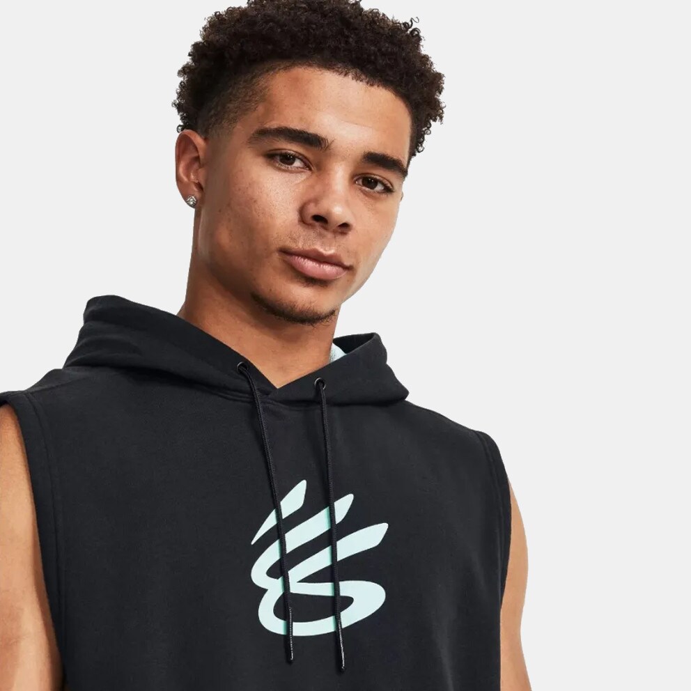 Under Armour Curry Fleece Ανδρική Αμάνικη Μπλούζα με Κουκούλα