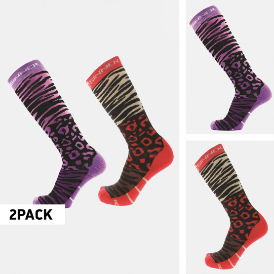 Sinner Ladies Ski Socks Animal 2 Pack