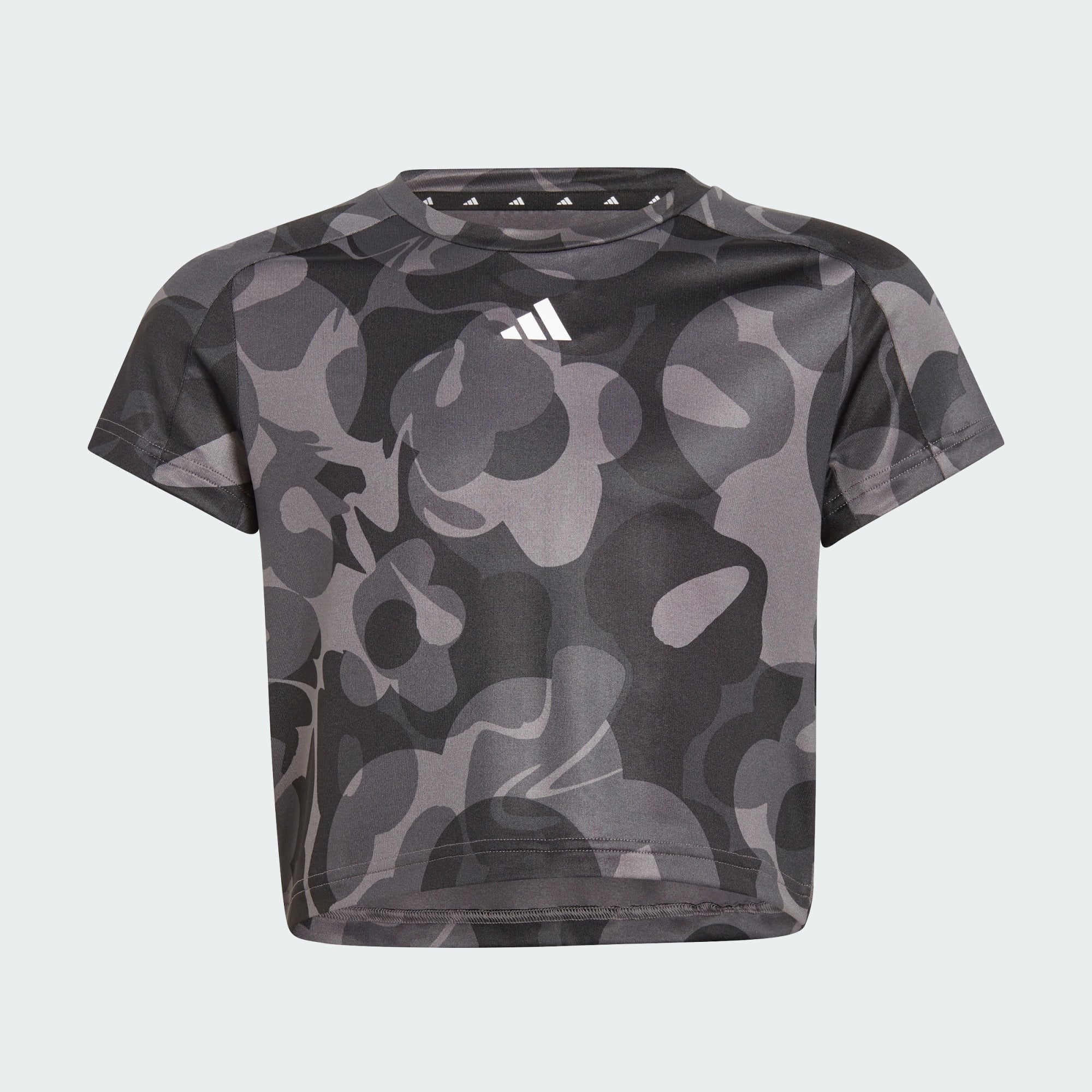 adidas Essentials Aeroready Seasonal Print Crop Tee Kids (9000176311_70995)