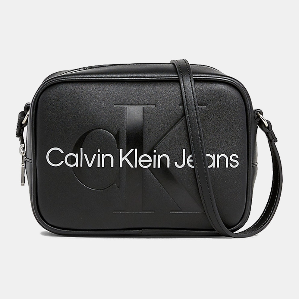 0GL - Calvin Klein Camera Bag Black/Metallic Logo K60K610275 - Рубашка  черная calvin klein jeans с логотипом