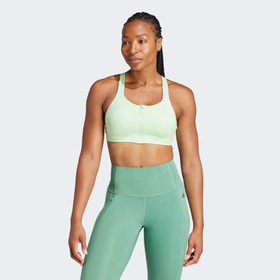 adidas Tlrd Impact Luxe High-Support Zip Bra Semi Green Spark IT6657