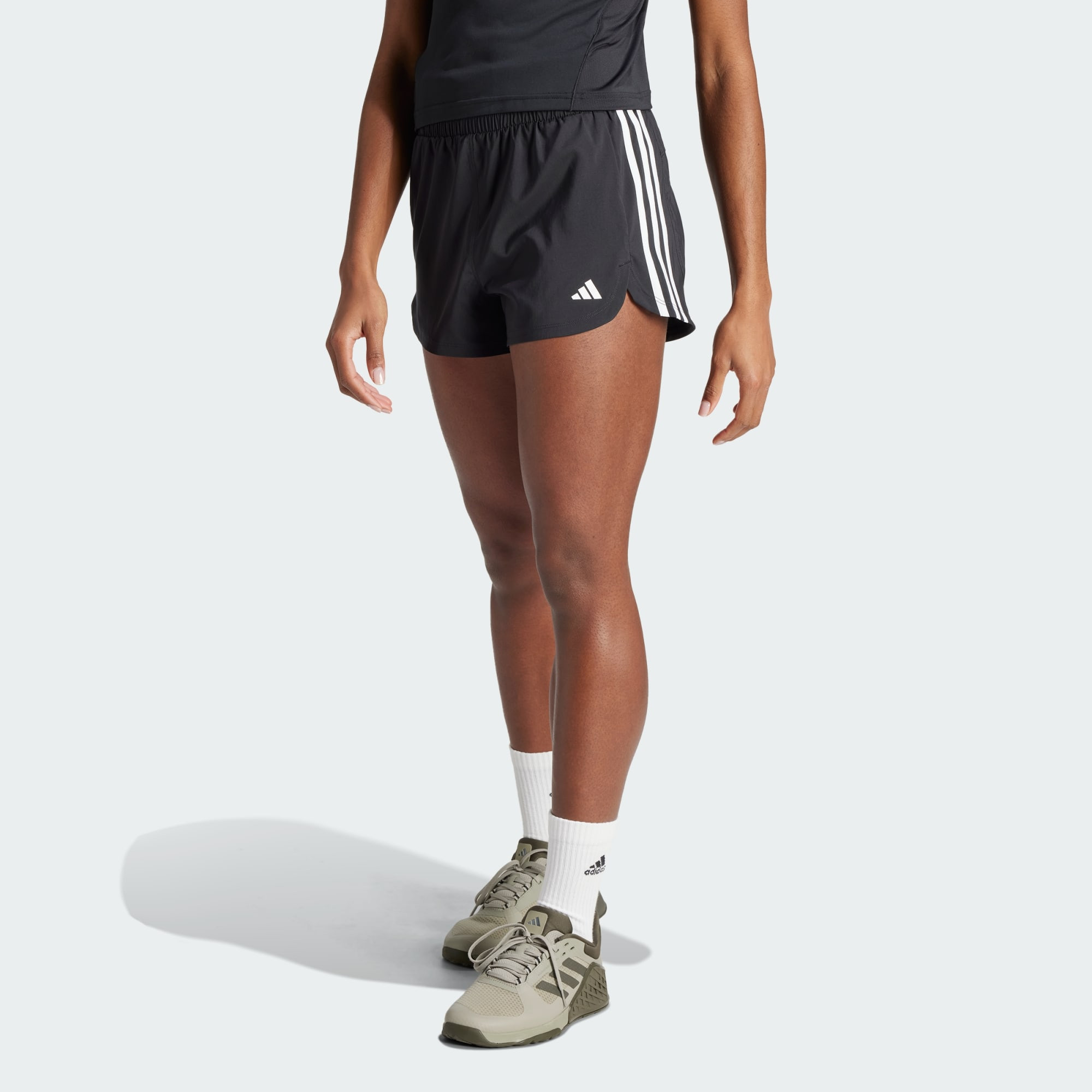 adidas Pacer Training 3-Stripes Woven High-Rise Shorts (9000176973_22872)