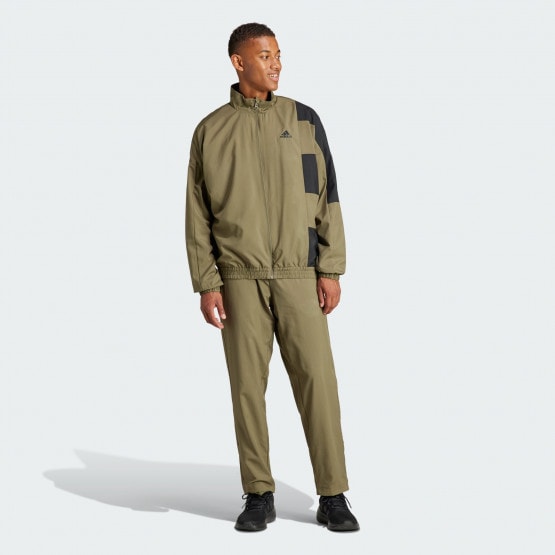 Adidas khaki tracksuit mens deals