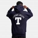 Tommy Jeans Letterman Oversize Fit Ανδρική Μπλούζα με Κουκούλα