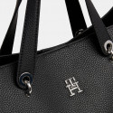 Tommy Hilfiger Emblem Satchel Γυναικεία Τσάντα Ώμου