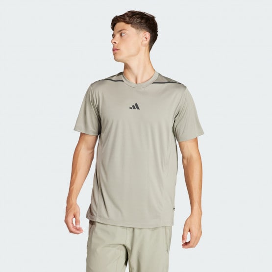 adidas Designed For Training Adistrong Workout Tee Silver Pebble ...