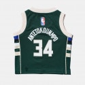 Nike ΝΒΑ Giannis Antetokounmpo Milwaukee Bucks Βρεφική Μπασκετική Φανέλα