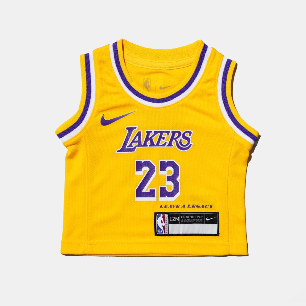 Nike Nba Kids La Lakers Lebron James Icon Edition Swingman Βρεφική Μπασκετική Φανέλα