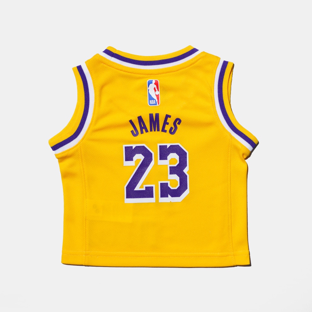 Nike Nba Kids La Lakers Lebron James Icon Edition Swingman Βρεφική Μπασκετική Φανέλα
