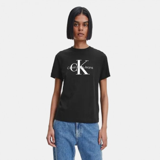 BEH - Calvin Klein Core Monogram Regular Tee Ck Black J20J219142 -  Zapatillas de deporte negras con cordones de cuero Forster de Calvin Klein