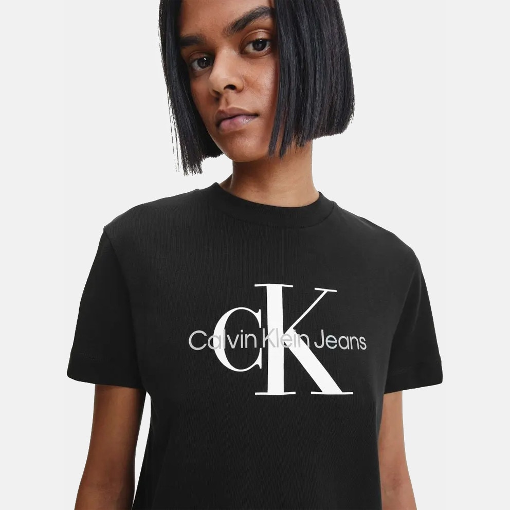 BEH - Calvin Klein Core Monogram Regular Tee Ck Black J20J219142 -  Zapatillas de deporte negras con cordones de cuero Forster de Calvin Klein