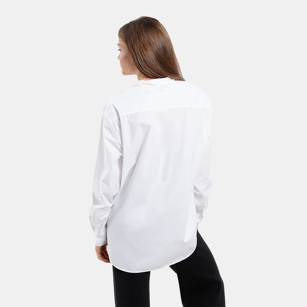 YAF - Calvin Klein Woven Label Relaxed Shirt BRIGHT WHITE J20J222610 - Set  berretto e sciarpa CALVIN KLEIN JEANS