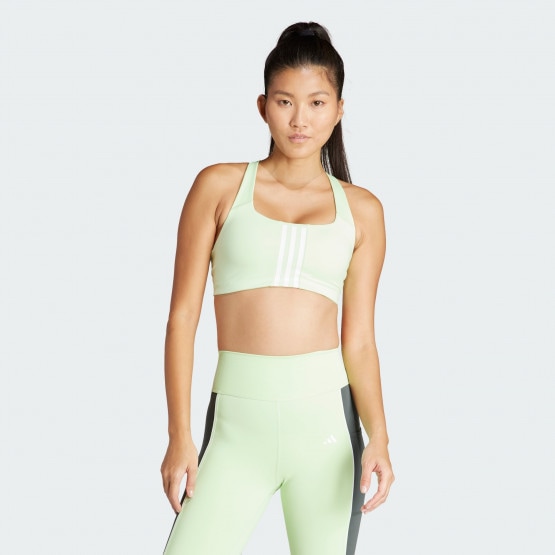 adidas Powerimpact Training Medium-Support 3-Stripes Bra