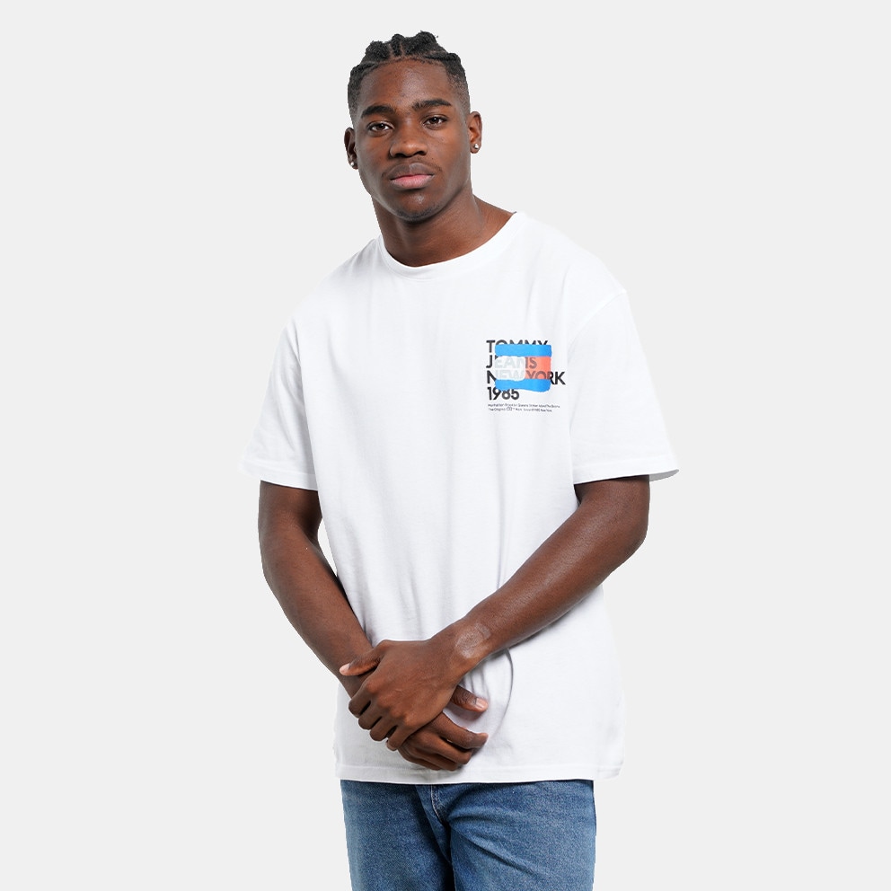 YBR - stretchem Tommy Jeans Tjm stretchem Tommy Ny Graffiti Flag Tee White  DM0DM18271 - stretchem Tommy Jeans Joy Functional Γυναικείο Πορτοφόλι