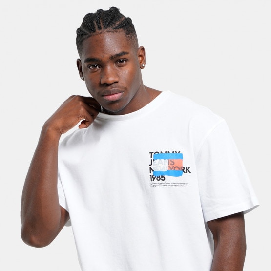 stretchem Flag Graffiti Tommy Γυναικείο Tommy stretchem Tjm Πορτοφόλι DM0DM18271 Jeans Functional Tommy stretchem - YBR - White Joy Jeans Tee Ny