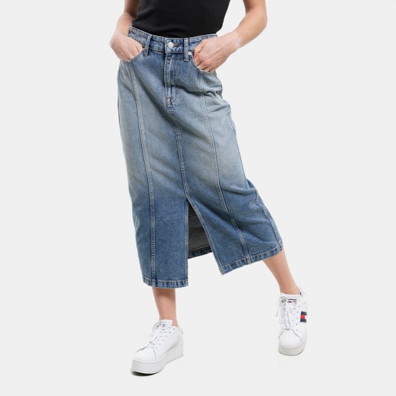 Tommy Jeans Claire High Rise Denim Midi Women’s Skirt