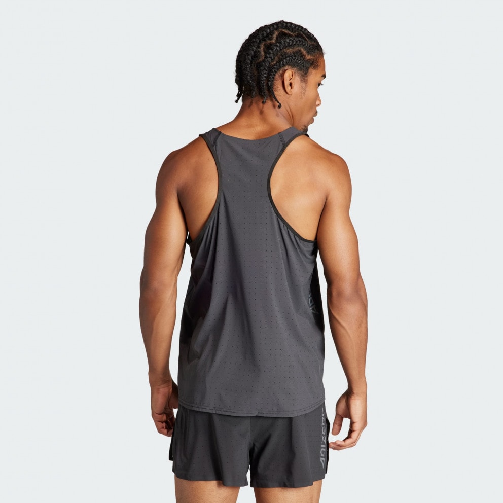 adidas Adizero Running Singlet Ανδρικό Αμάνικο T-shirt για Τρέξιμο