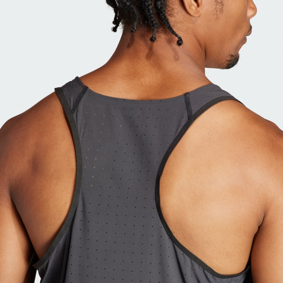 adidas Adizero Running Singlet Ανδρικό Αμάνικο T-shirt για Τρέξιμο