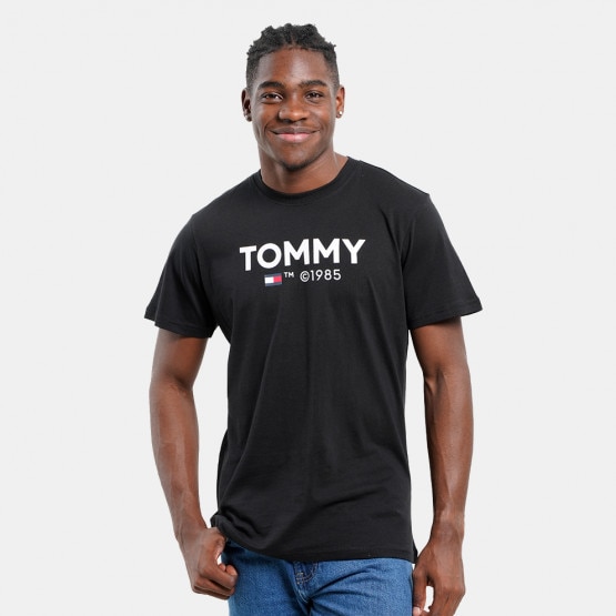 shirt Black DM0DM18264 - BDS - Tommy Hilfiger Kombinezony zimowe - Tommy  Jeans Slim Essential Men's T