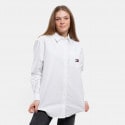 Tommy Jeans Badge Patch Pocket Boyfriend Oxford Relaxed Fit Γυναικείο Πουκάμισο
