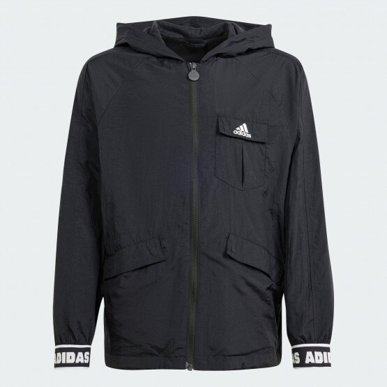adidas sportswear Dance Woven Windbreaker Kids Black White IN1904
